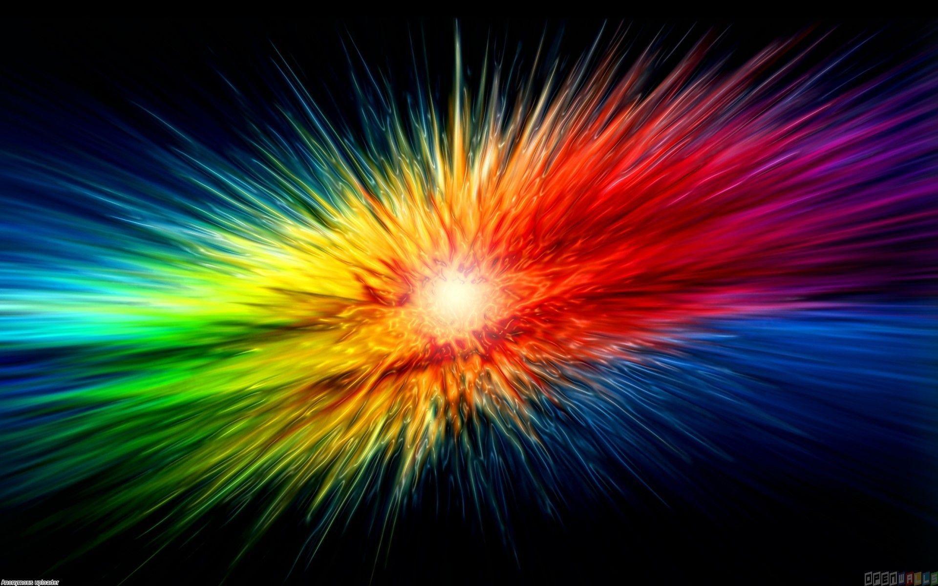 Rainbow Explosion Background