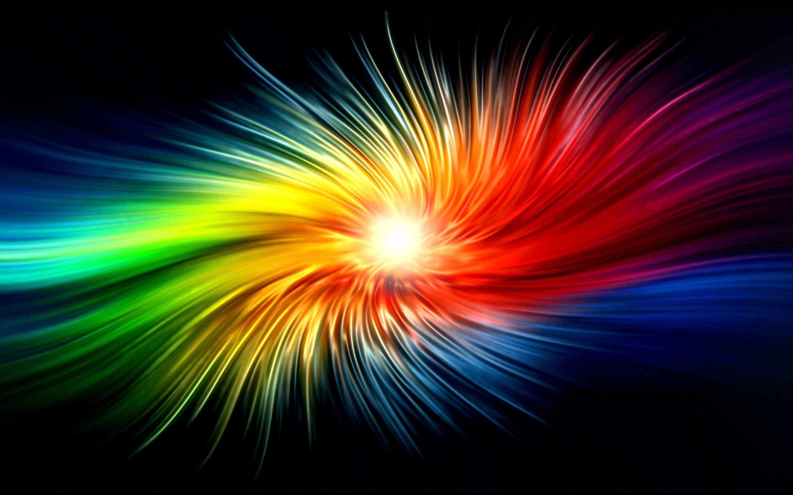 Rainbow Explosion Background