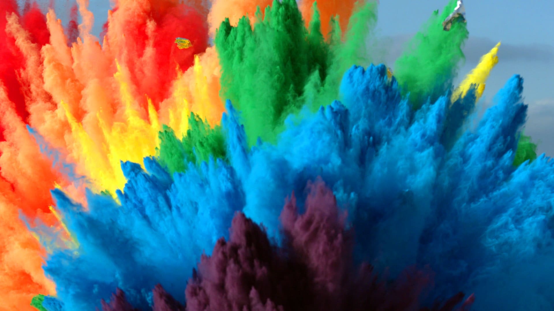 Rainbow Explosion Background