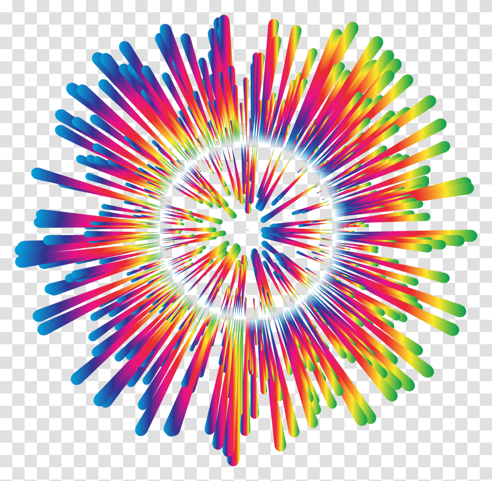 Rainbow Explosion Background