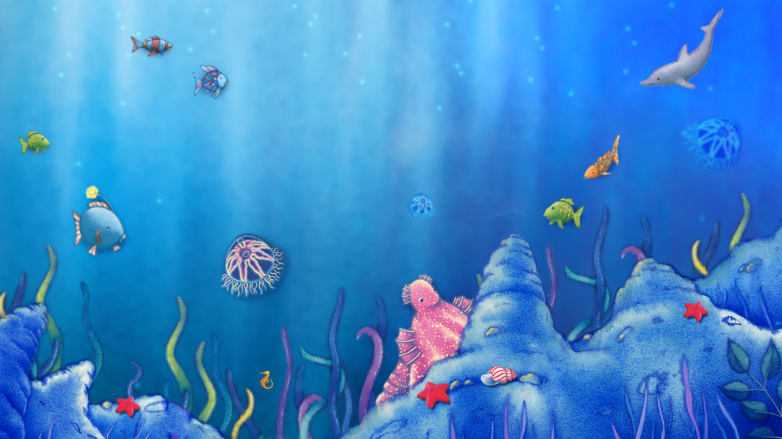 Rainbow Fish Background