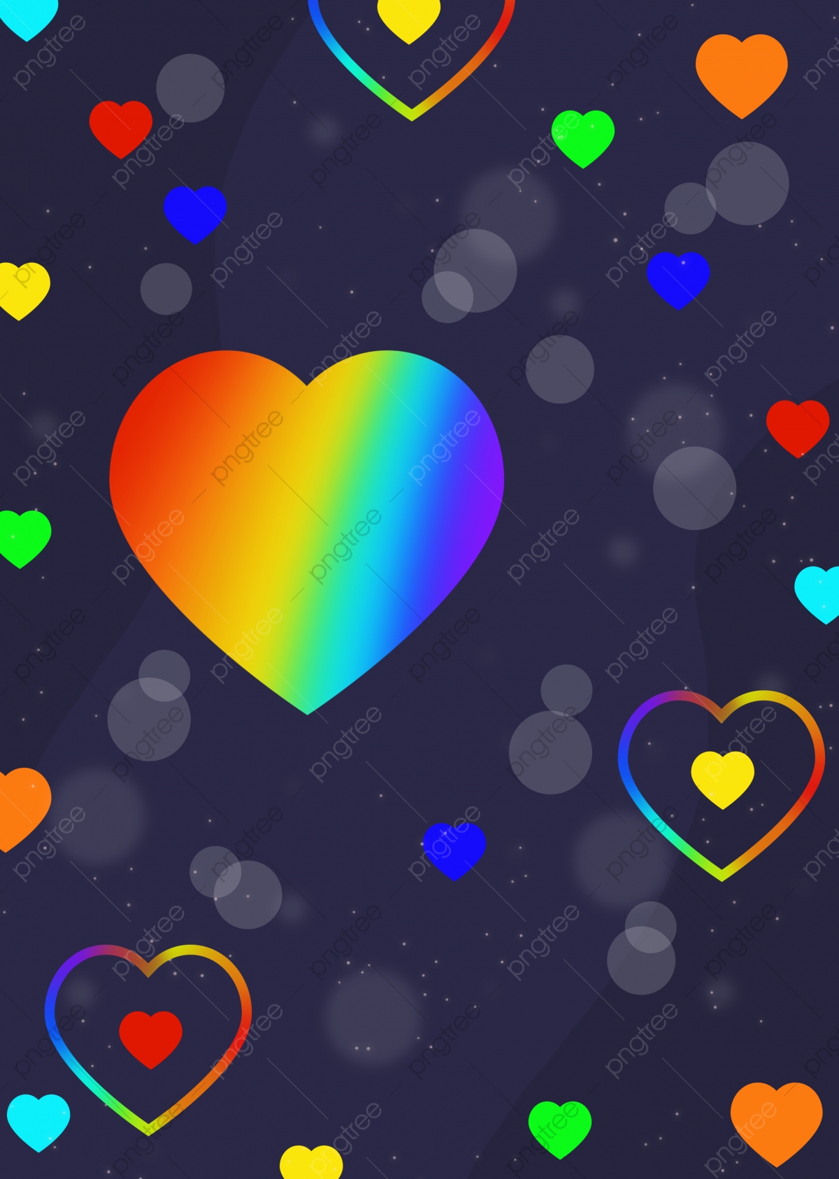 Rainbow Heart Wallpapers