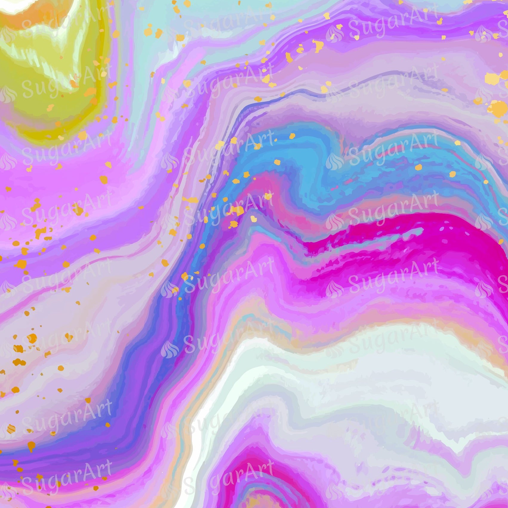 Rainbow Marble Background