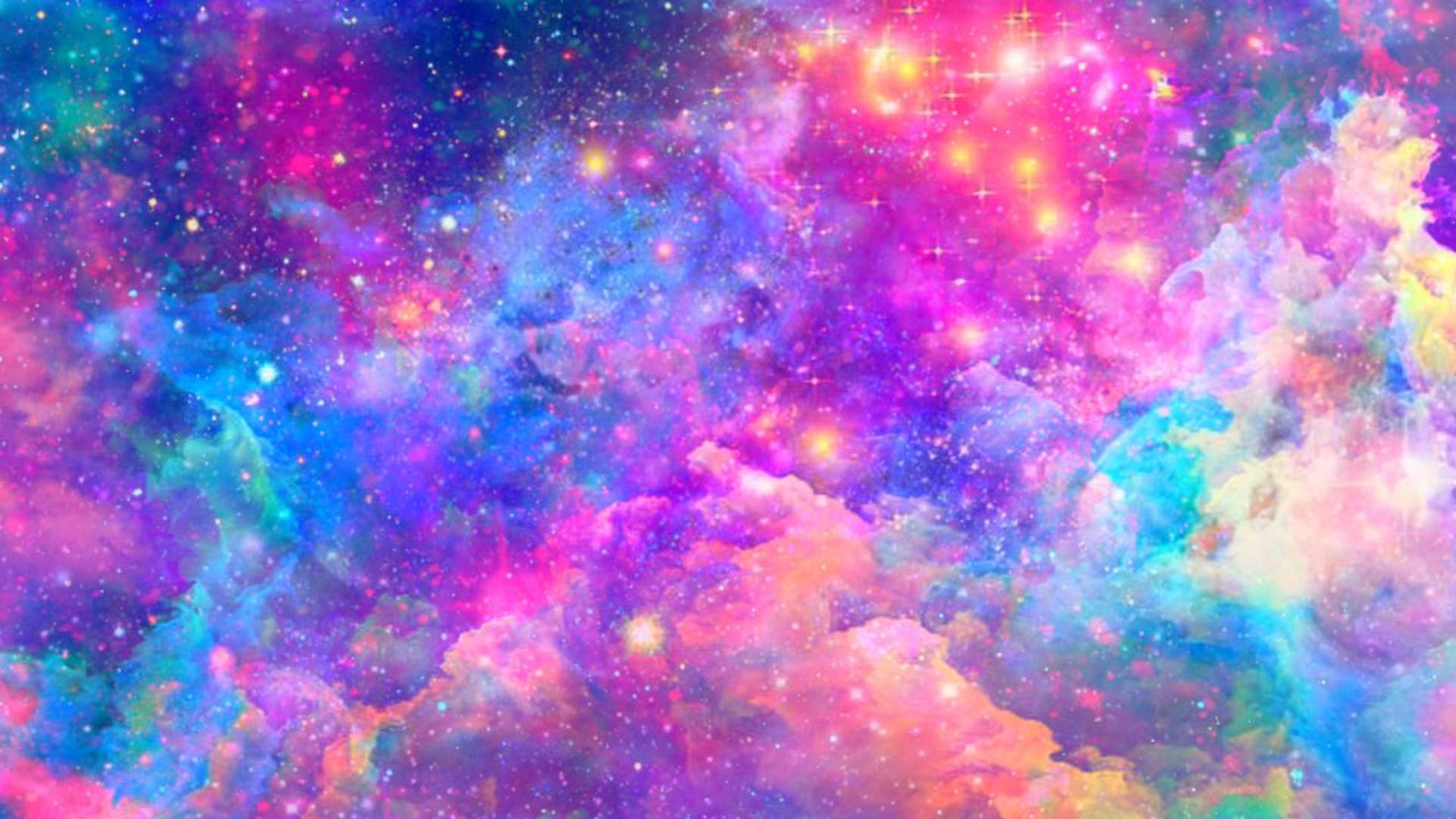 Rainbow Nebula Galaxy Background