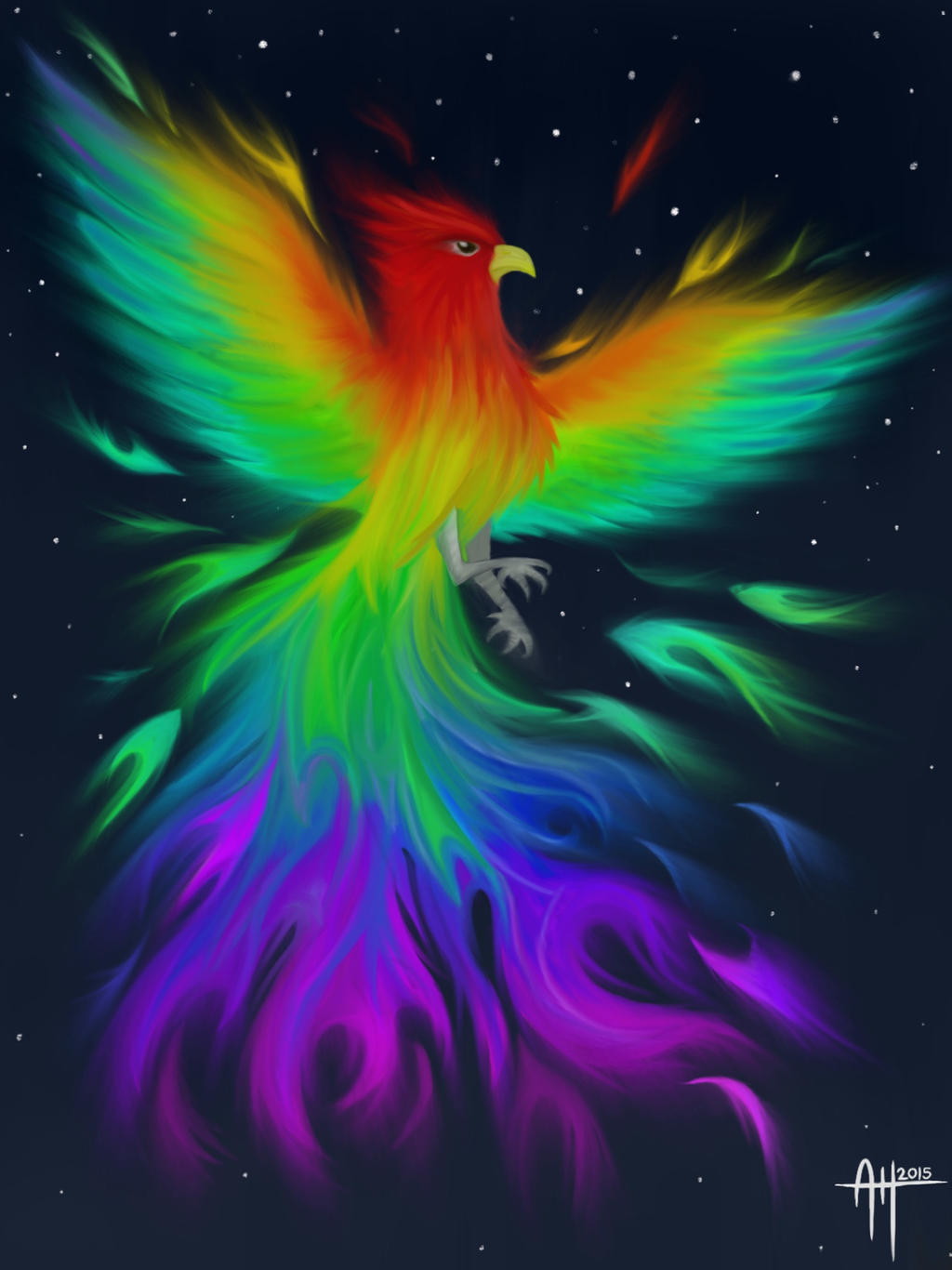 Rainbow Phoenix Wallpapers