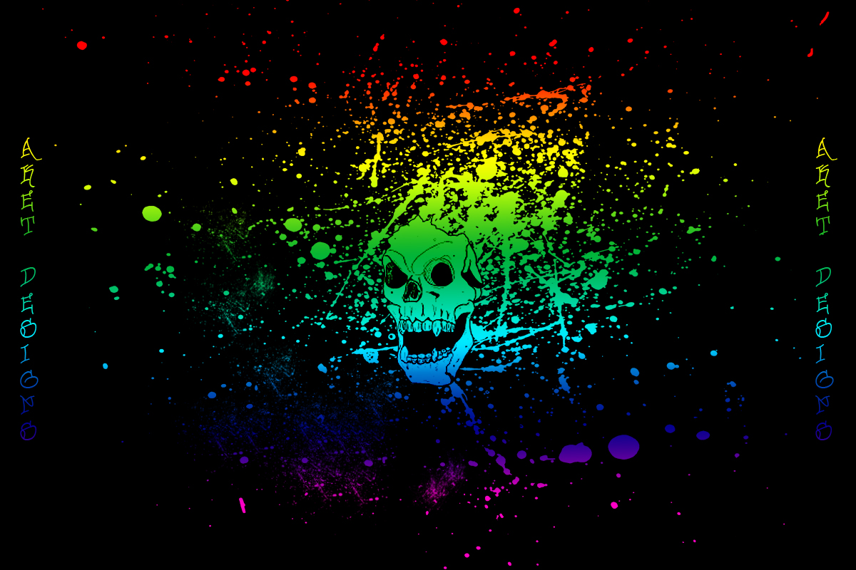 Rainbow Skull Wallpapers