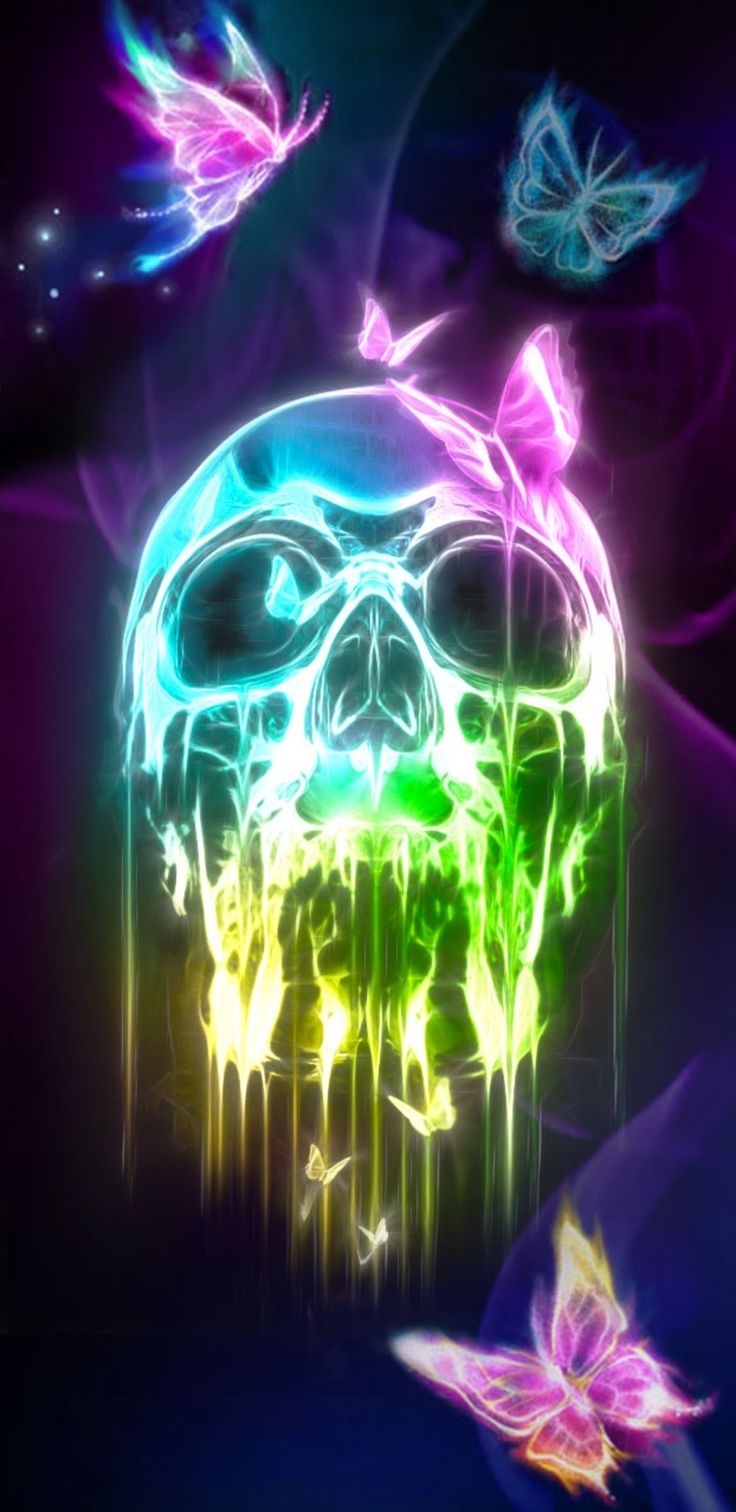 Rainbow Skull Wallpapers