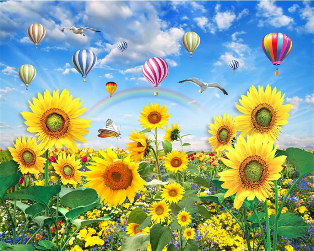 Rainbow Sunflower Wallpapers