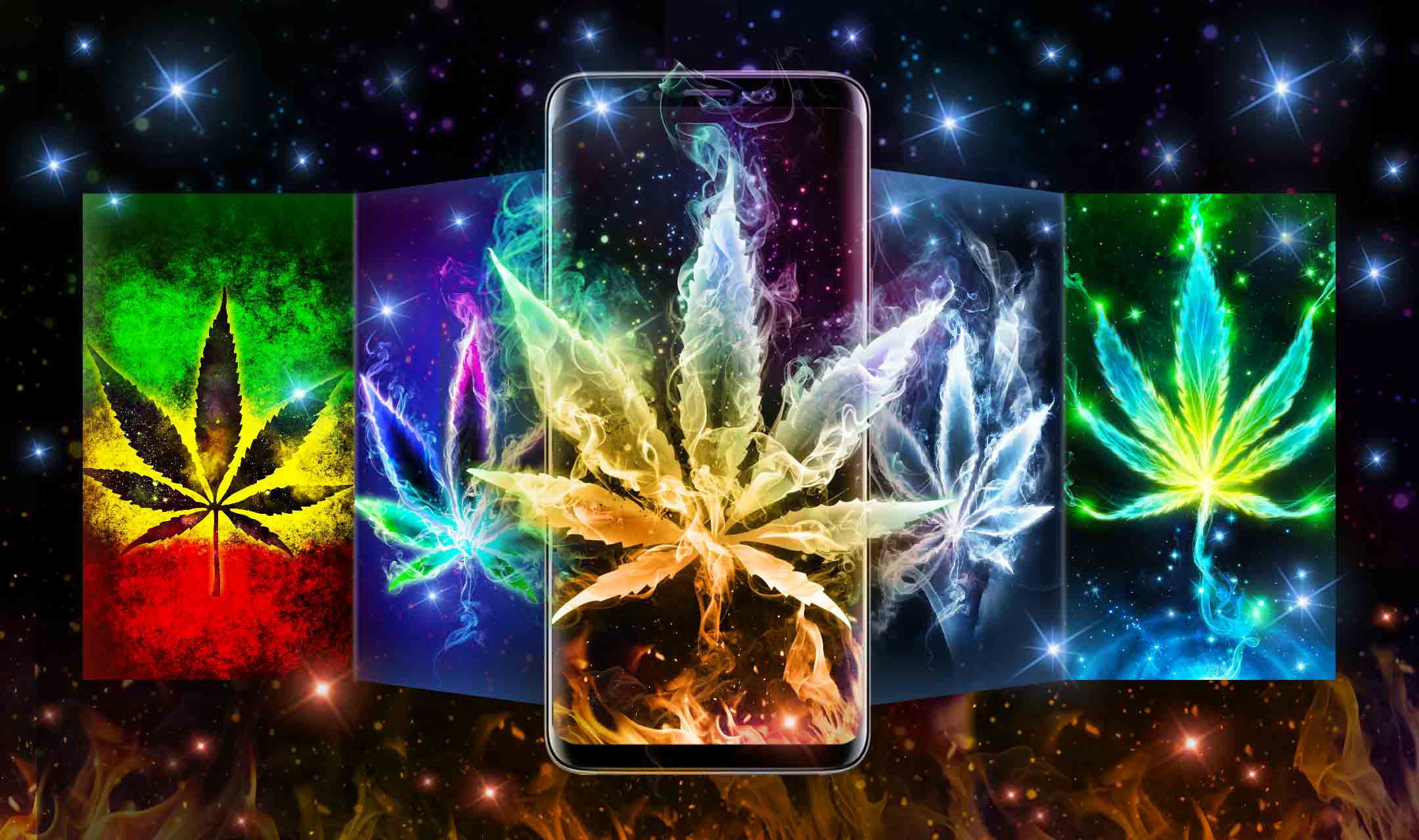 Rainbow Weed Wallpapers