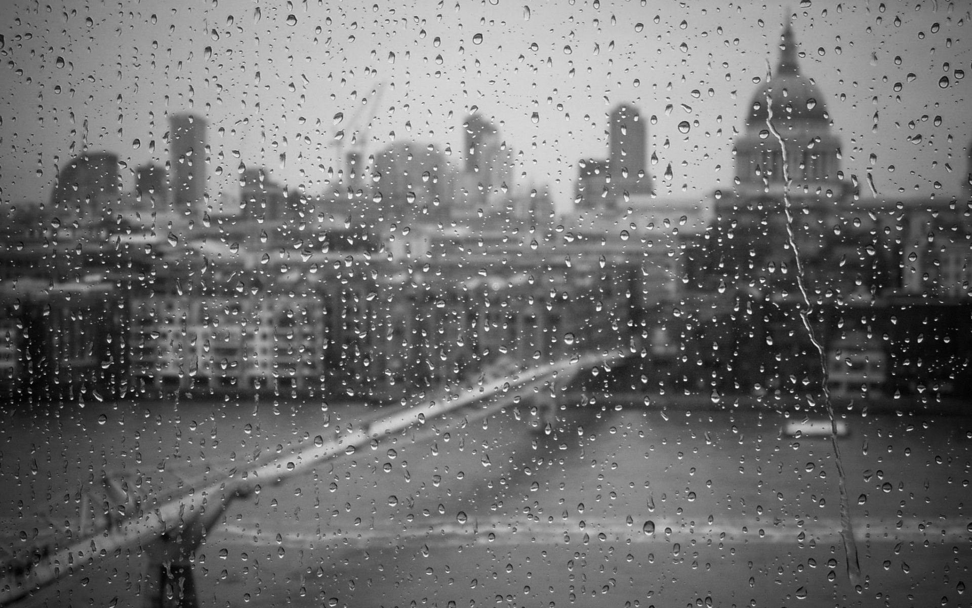 Raining Black And White Wallpapers