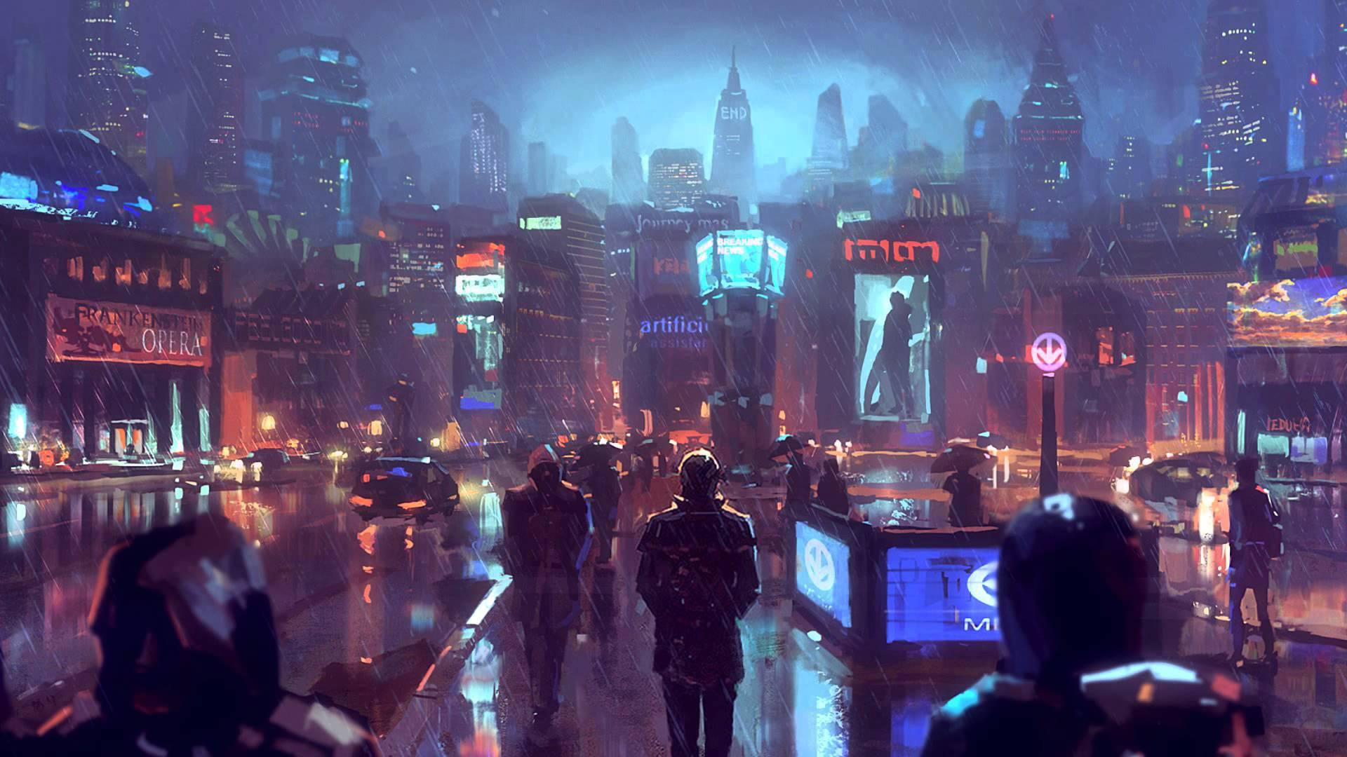 Rainy City Wallpapers