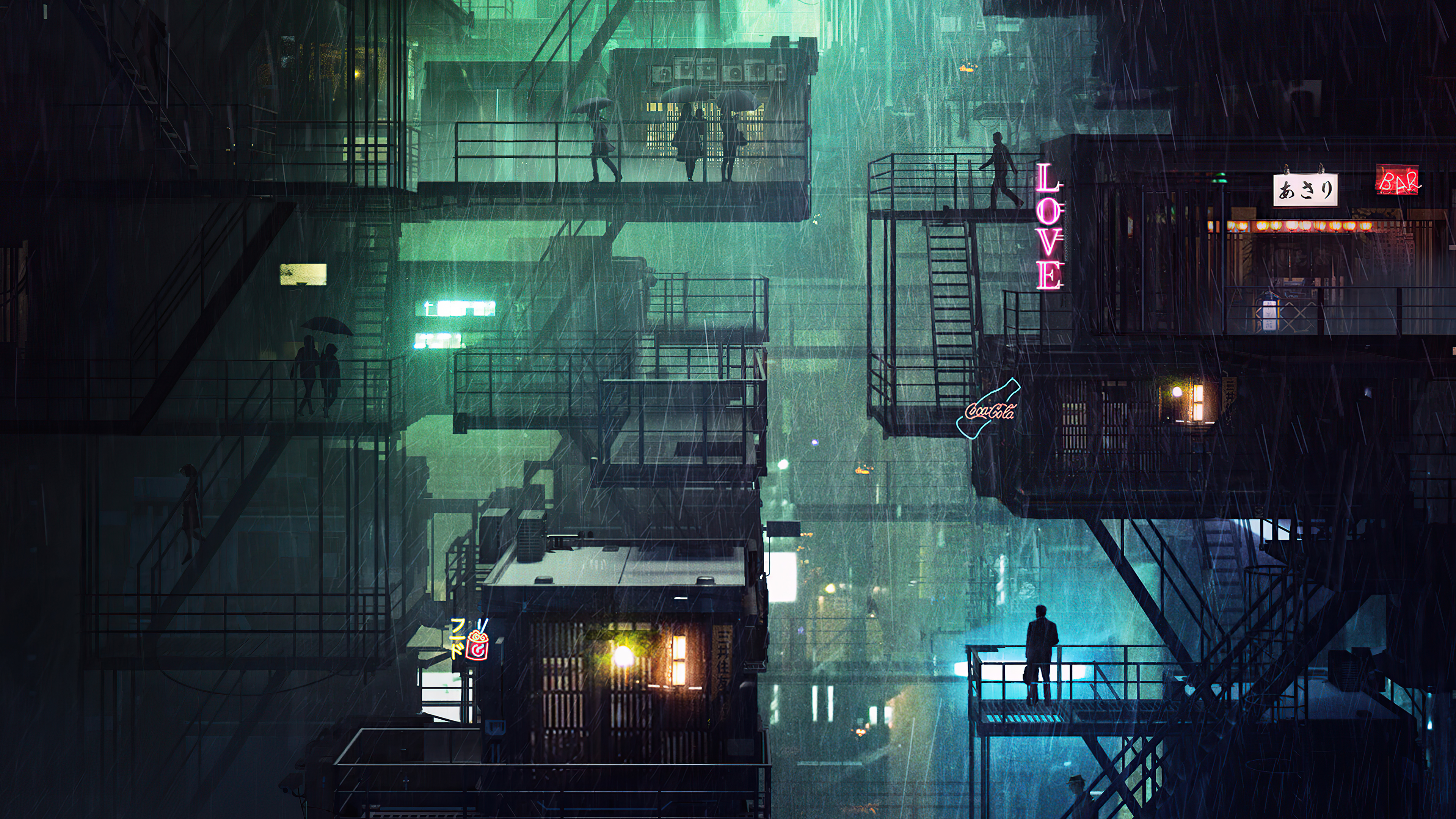 Rainy City Wallpapers