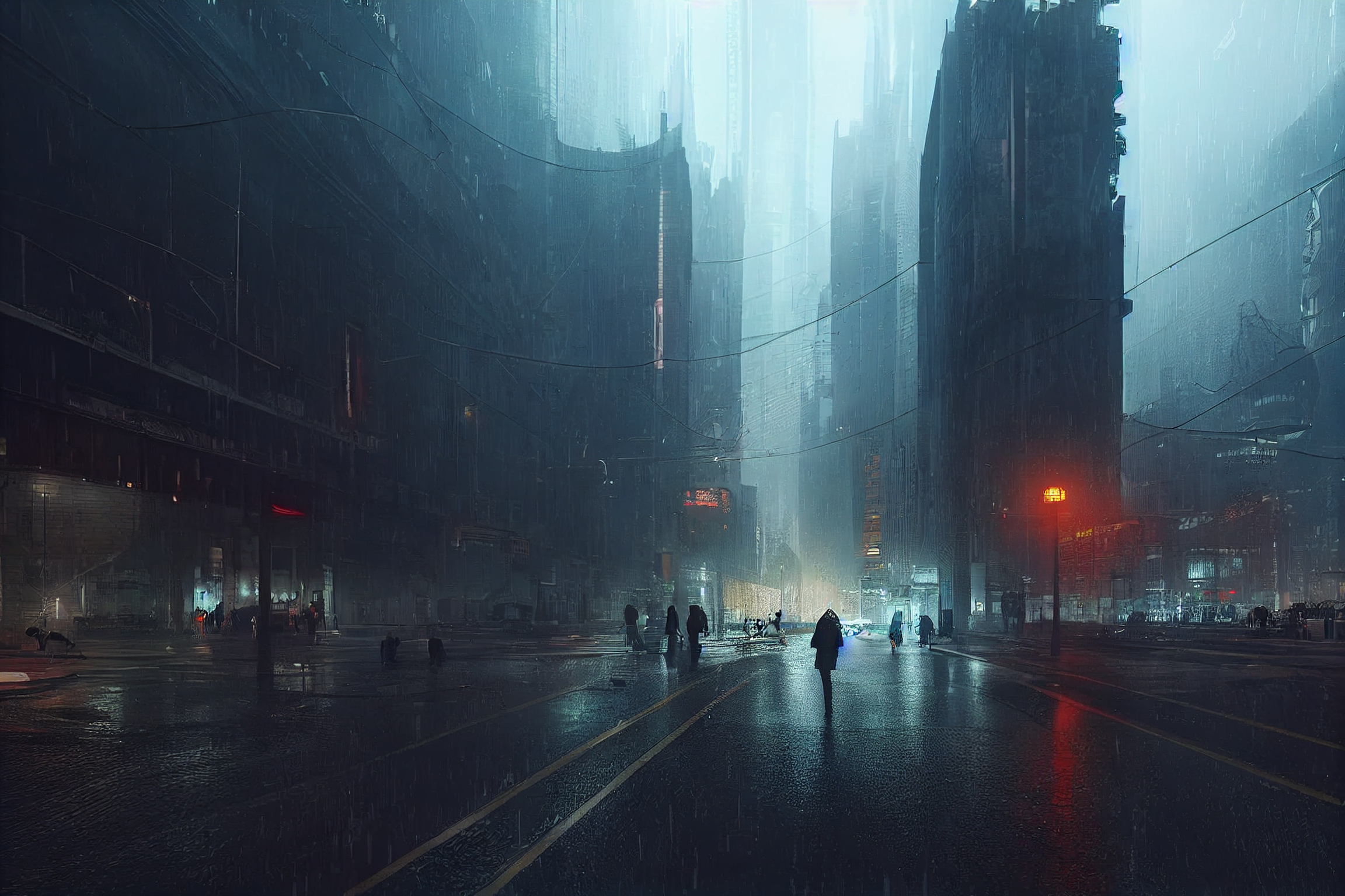 Rainy City Wallpapers