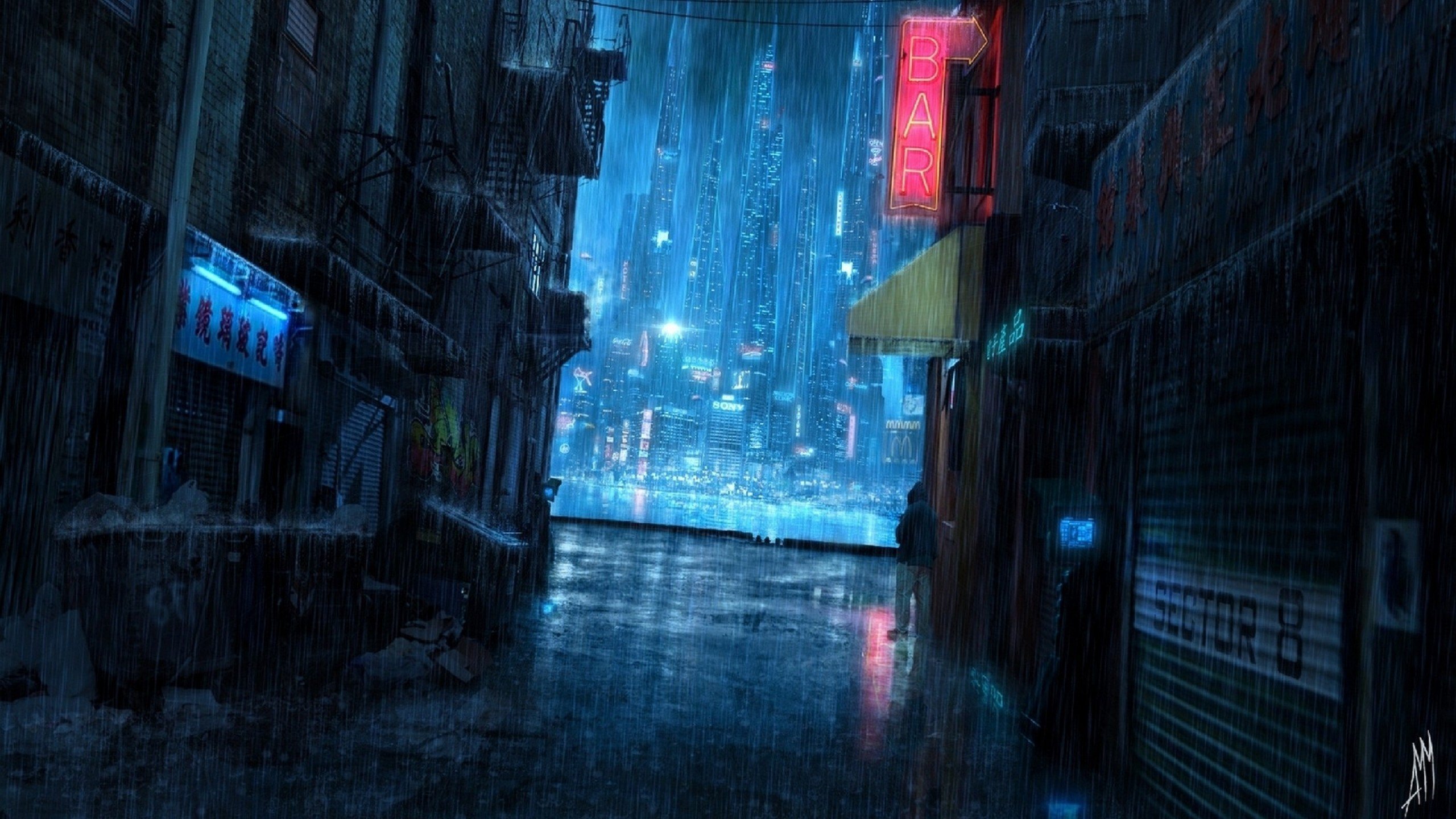 Rainy City Wallpapers