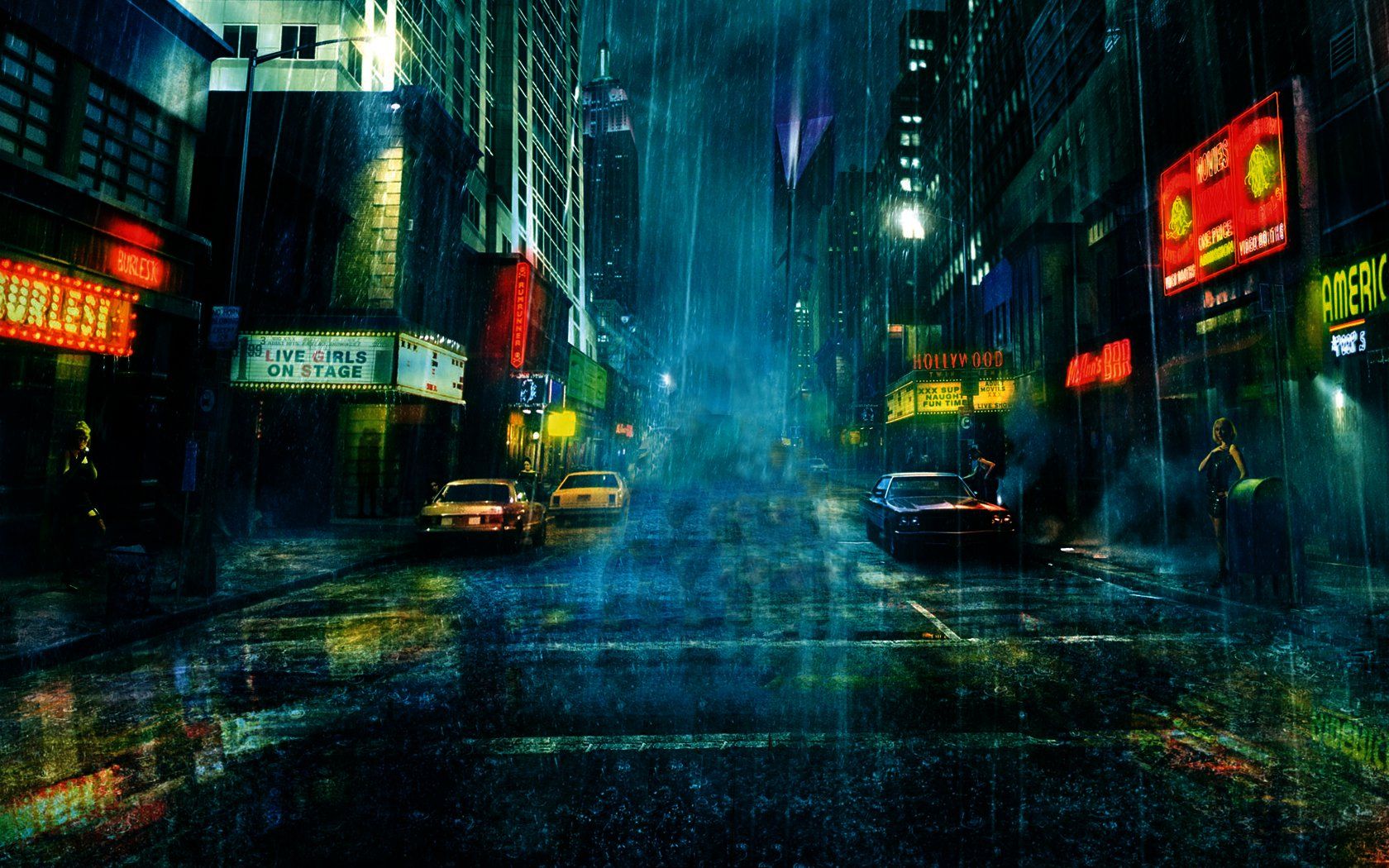 Rainy City Wallpapers