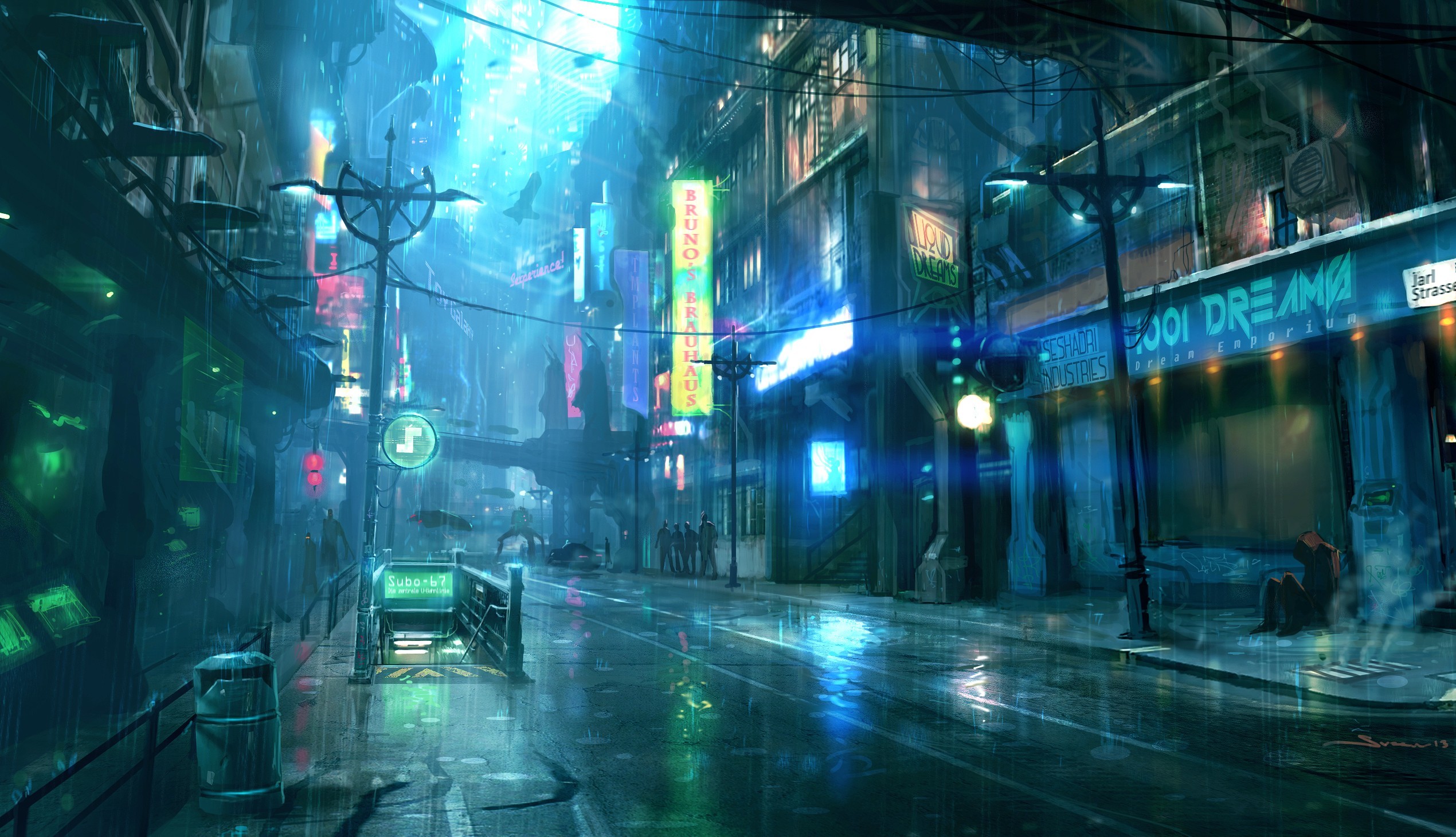 Rainy City Wallpapers