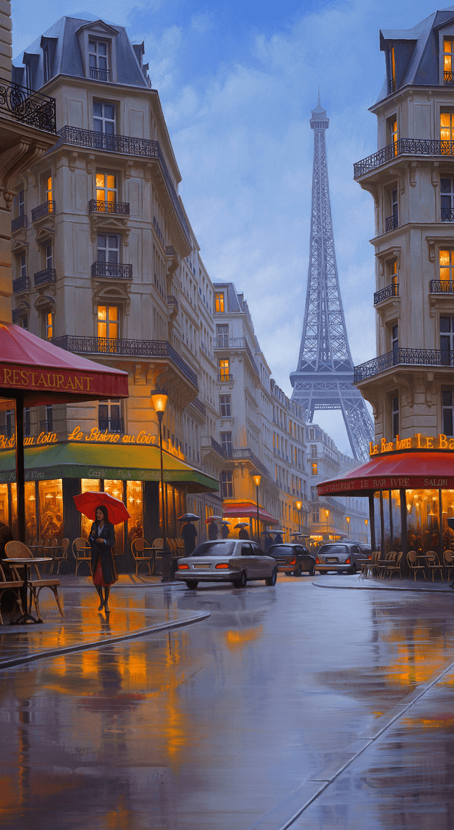 Rainy Paris Live Wallpapers