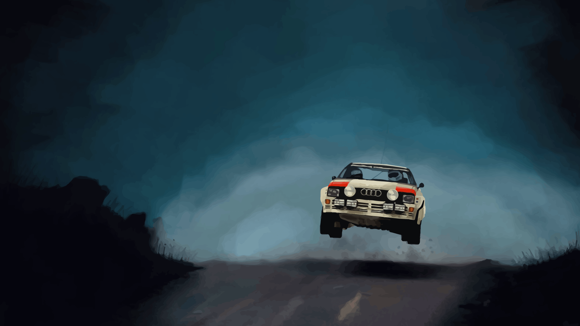 Rally Car Jump Wallpapers