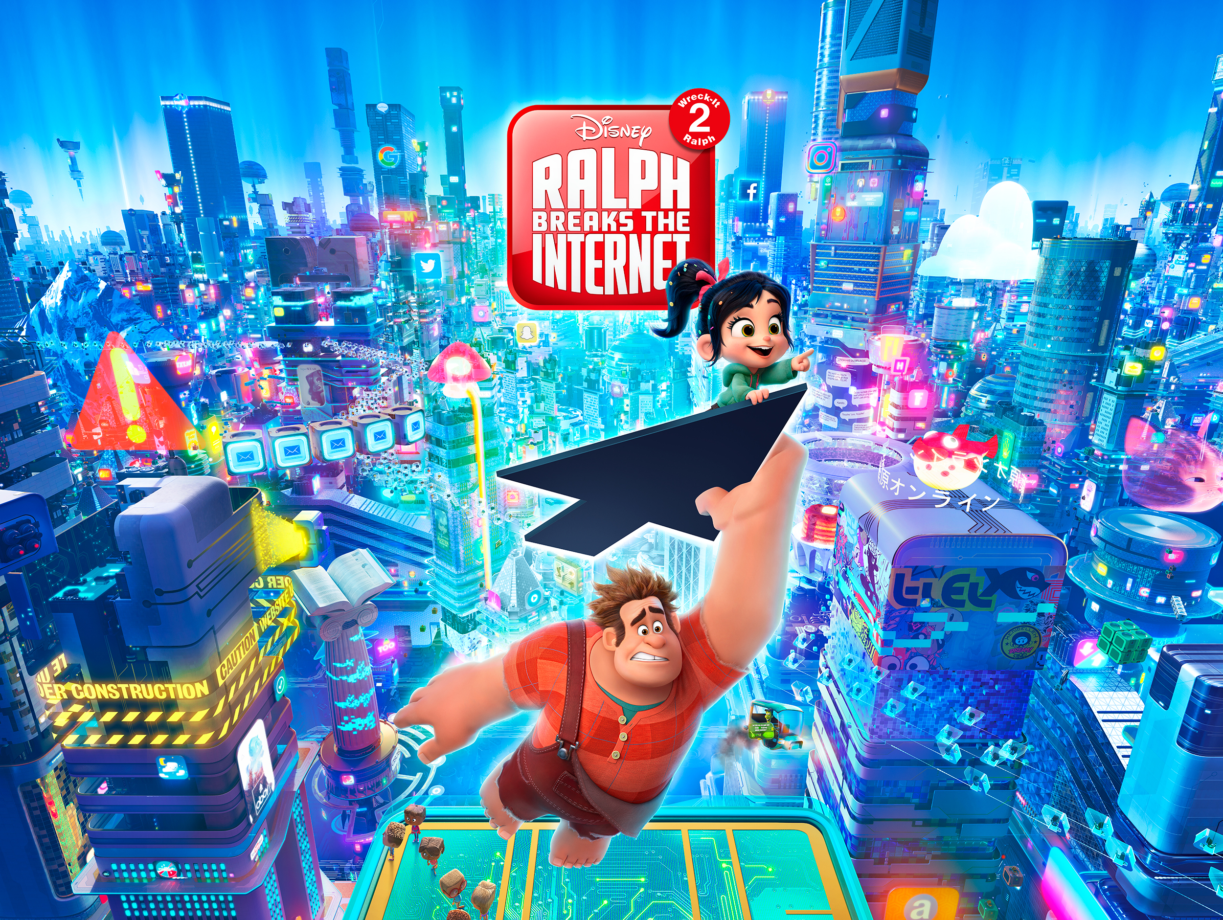 Ralph Breaks The Internet Wreck It Ralph 2 Movie 2018 Wallpapers