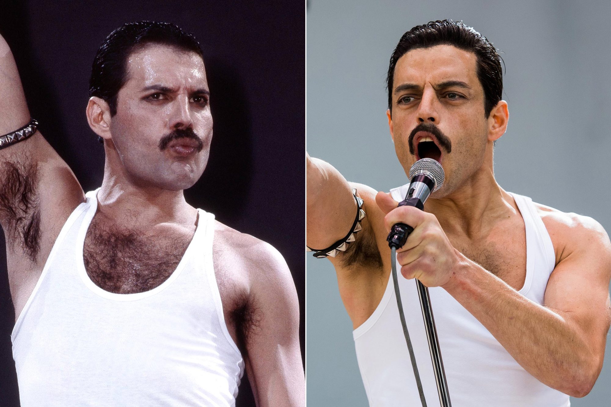 Rami Malek As Freddie Mercury In Bohemian Rhapsody Movie Wallpapers