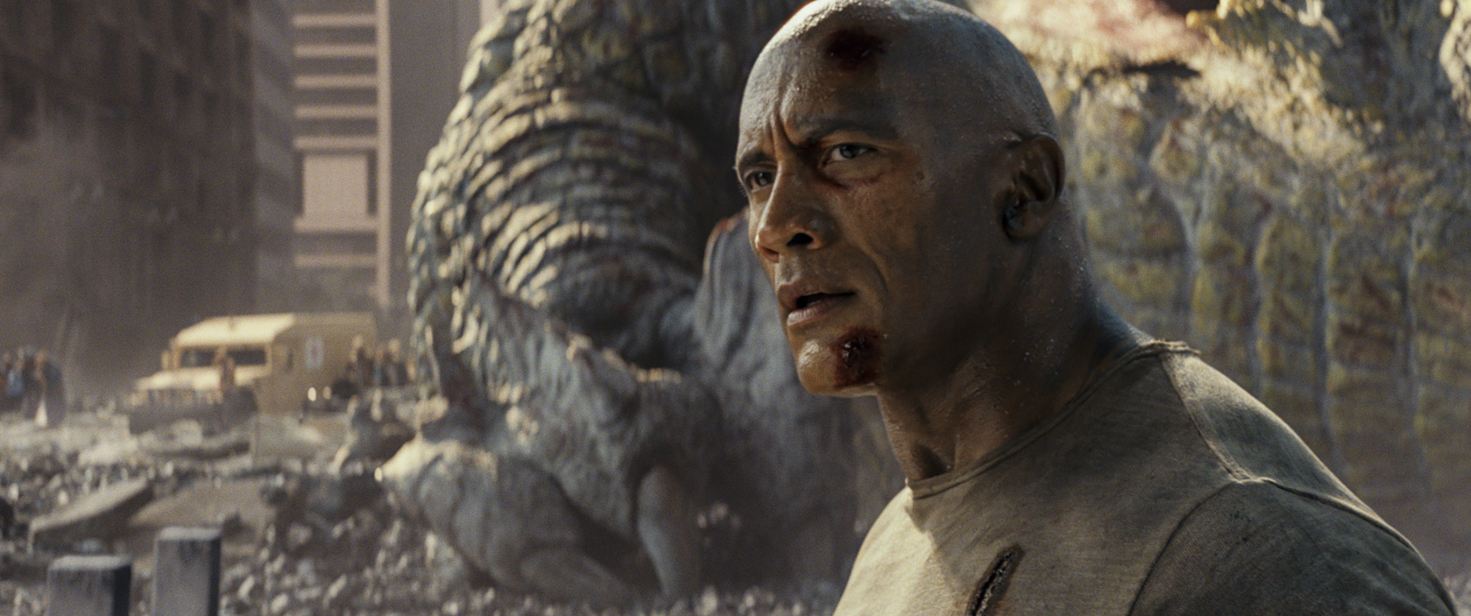 Rampage Dwayne Johnson, George The Giant Gorilla And Dinosaur Wallpapers