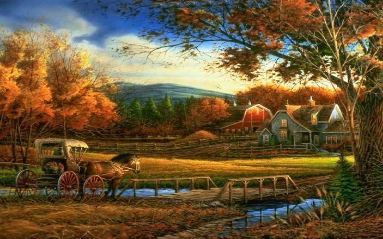 Ranch In Fall Wallpapers