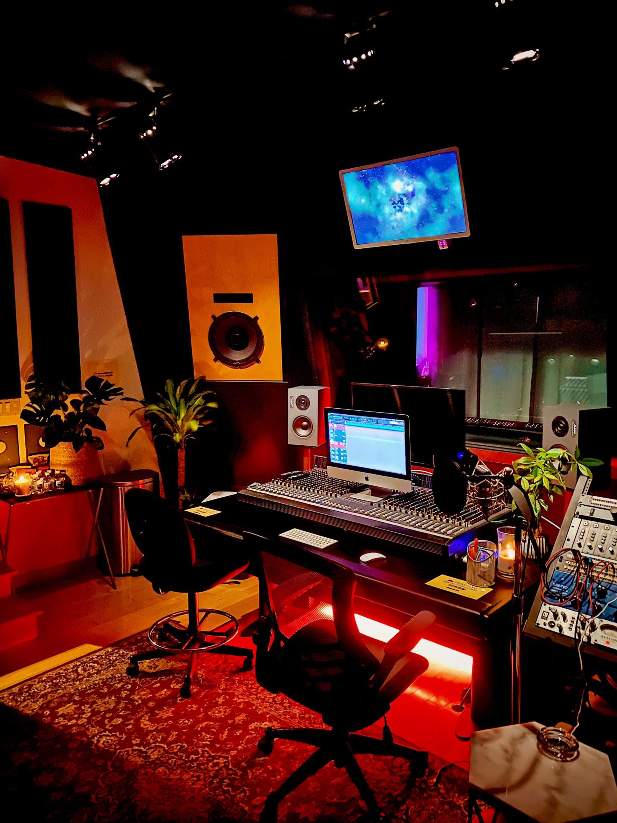 Rap Studio Background