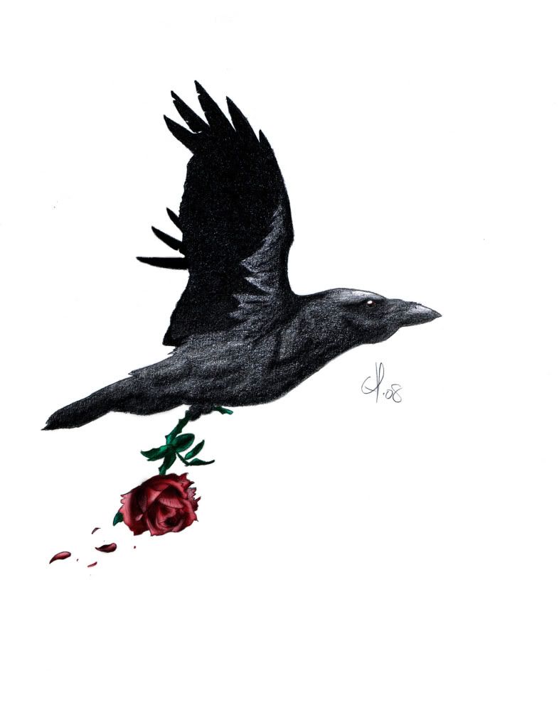 Raven And Rose Tattoo Wallpapers