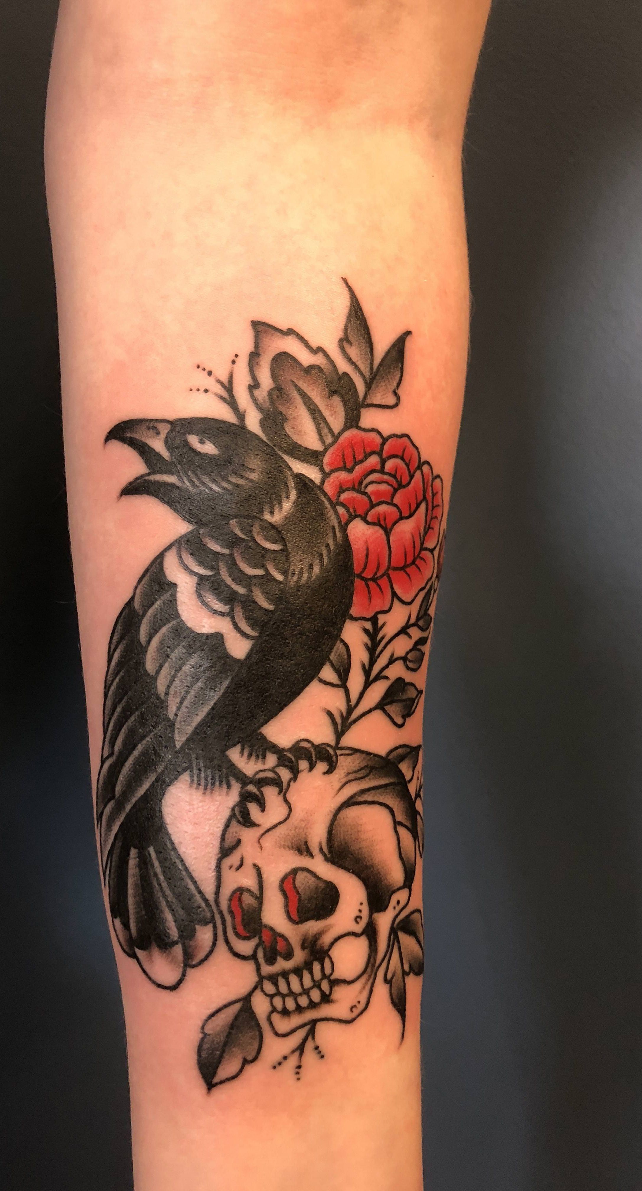 Raven And Rose Tattoo Wallpapers