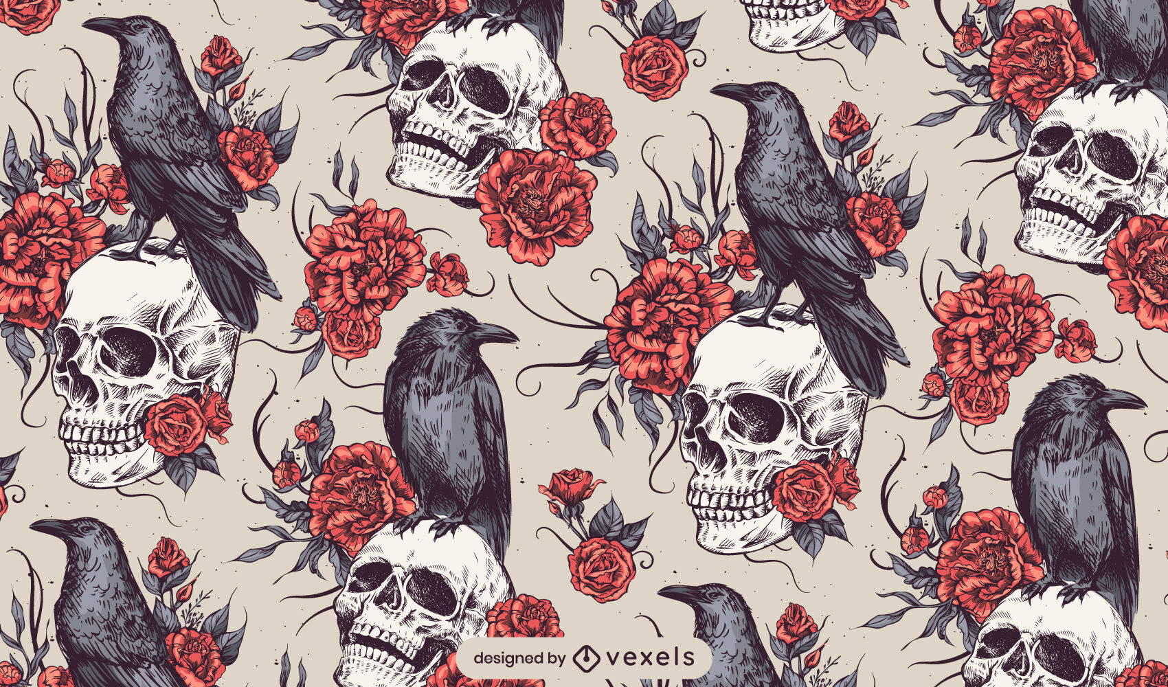 Raven And Rose Tattoo Wallpapers