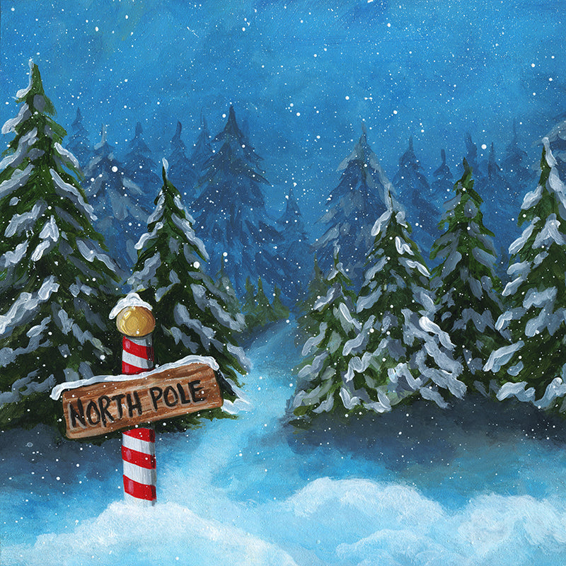 Real North Pole Background