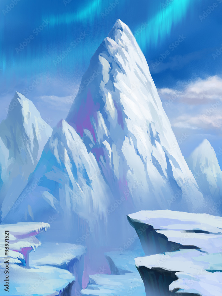 Real North Pole Background