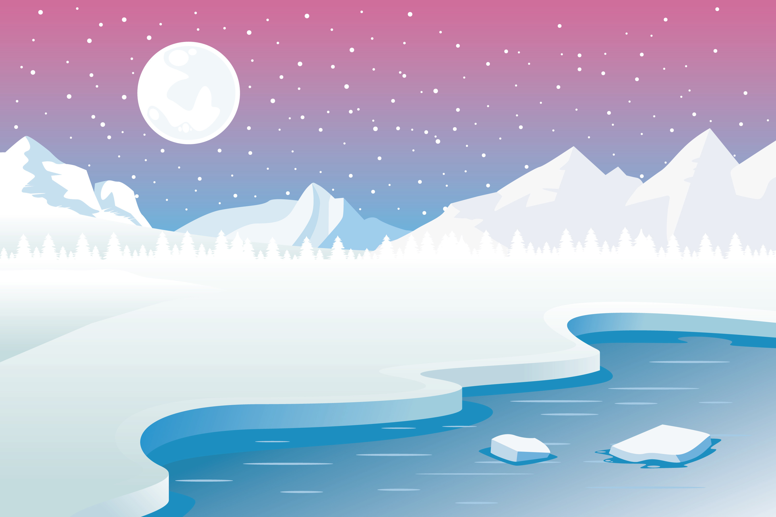 Real North Pole Background