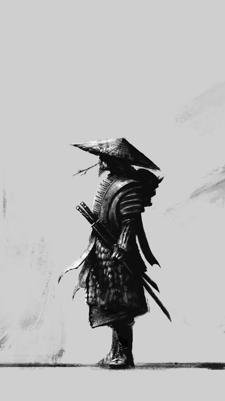 Realistic Samurai Drawing Wallpapers