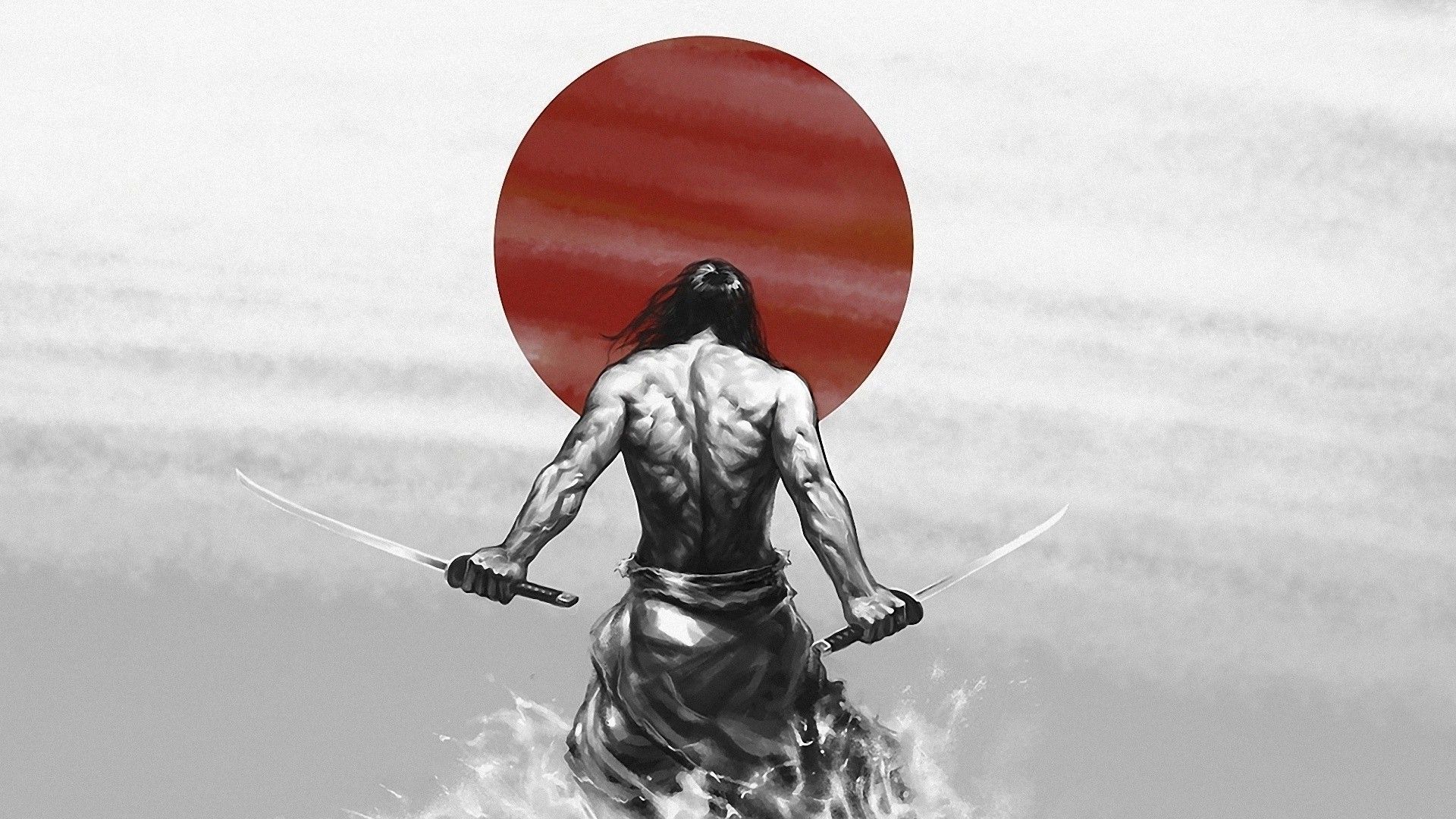 Realistic Samurai Drawing Wallpapers