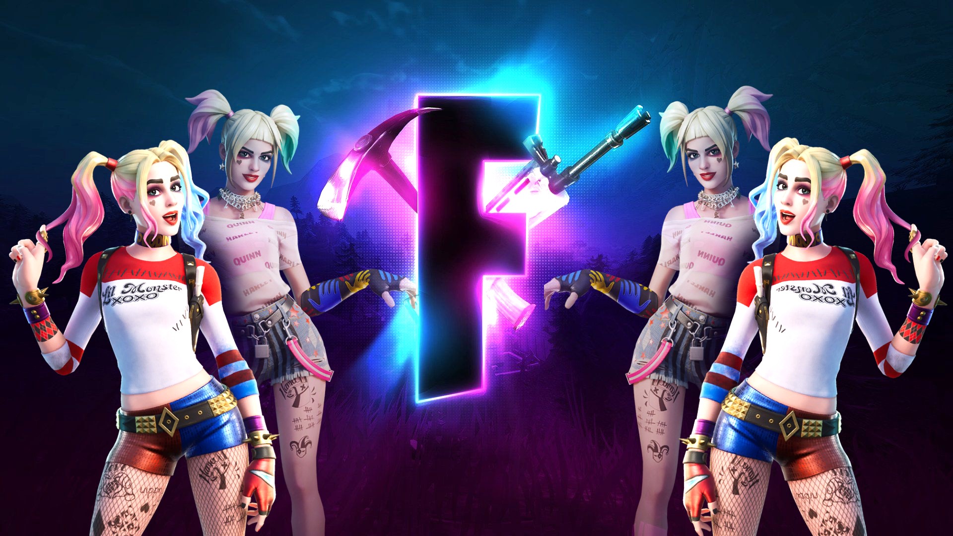 Rebirth Harley Quinn Fortnite Wallpapers