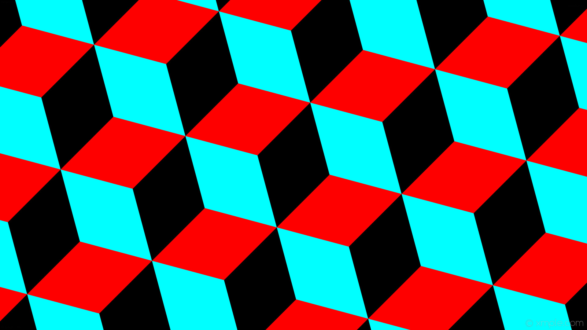 Red, Green And Blue 3D Colored Squares Wallpapers