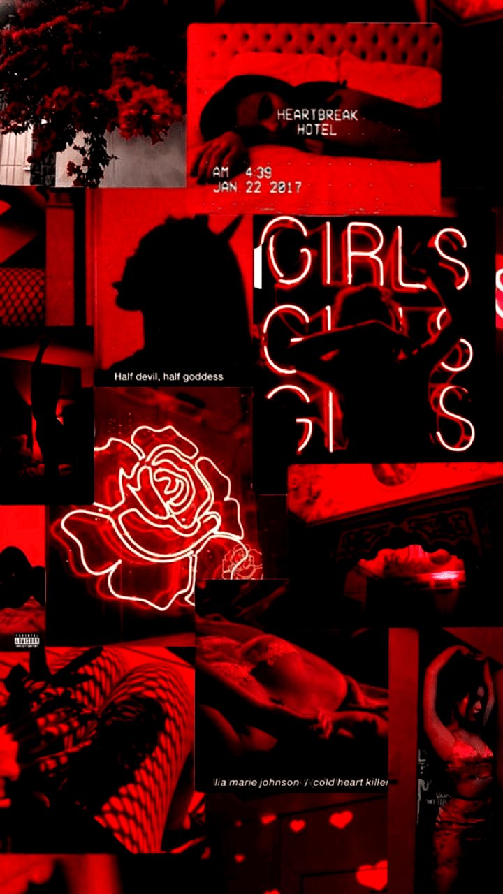 Red Aesthetic Baddie Wallpapers