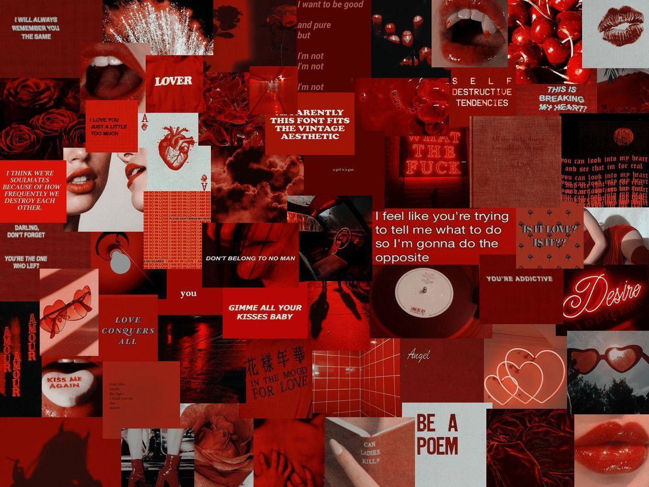 Red Aesthetic Baddie Wallpapers