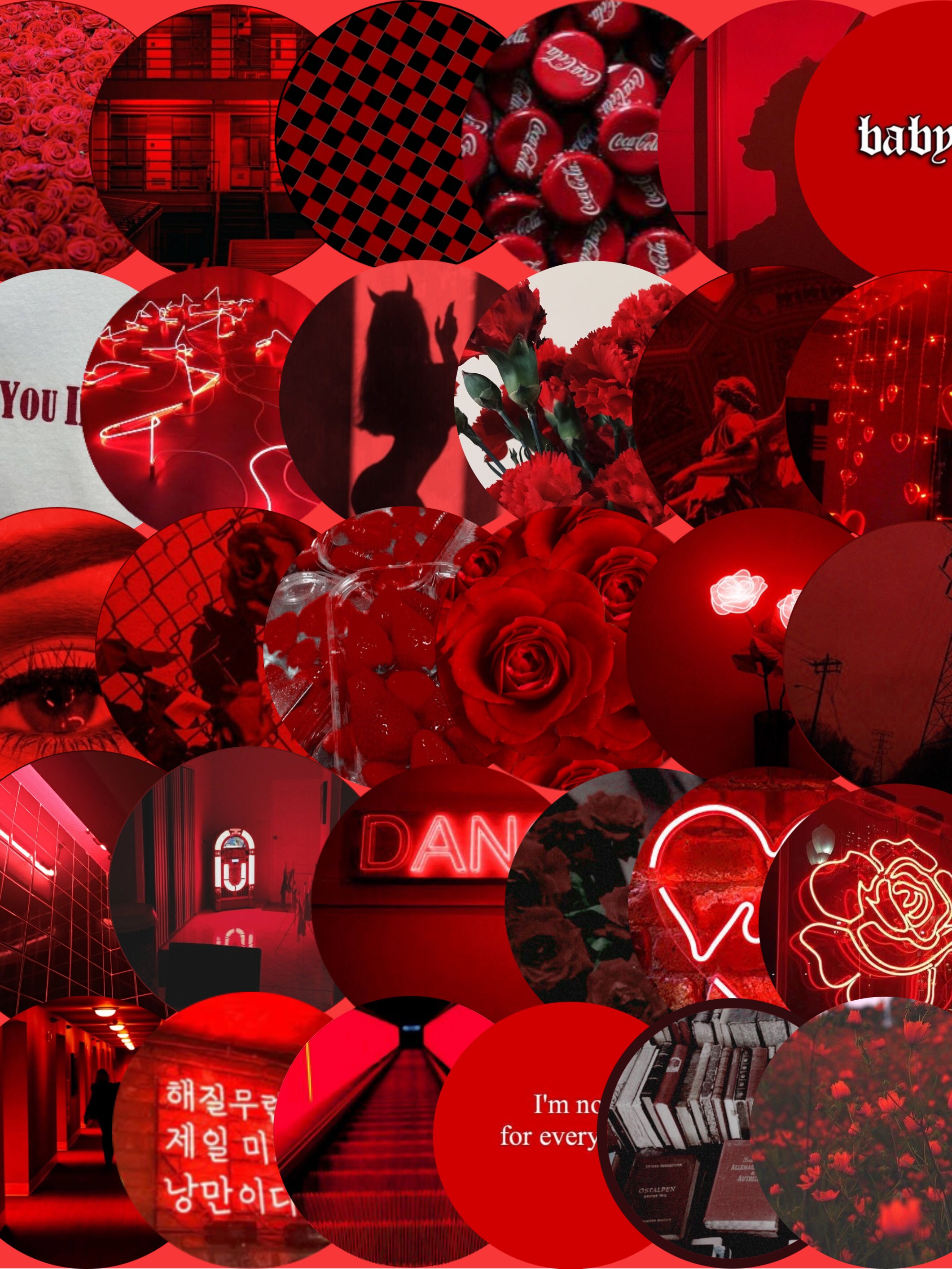 Red Aesthetic Baddie Wallpapers