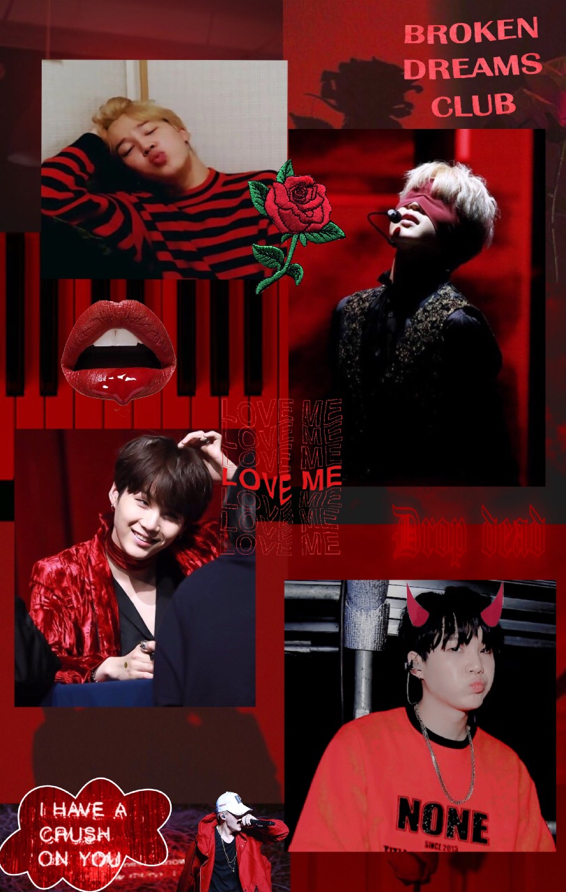 Red Aesthetic Bts Wallpapers