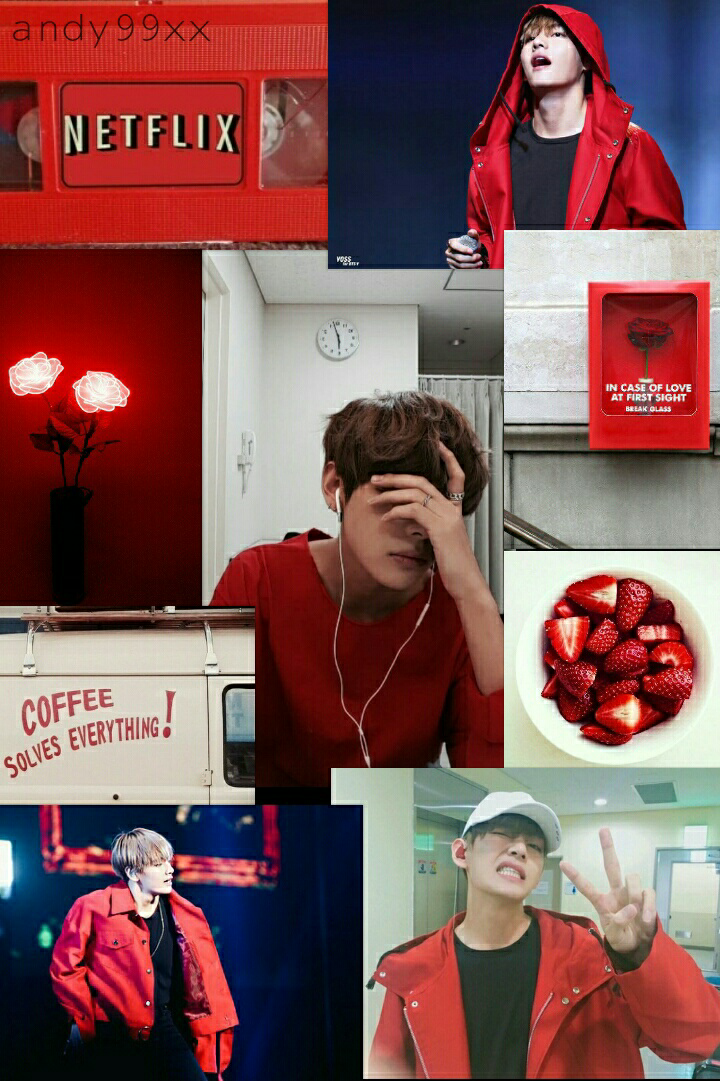 Red Aesthetic Bts Wallpapers