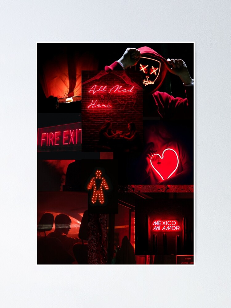 Red Aesthetic Collage Wallpapers