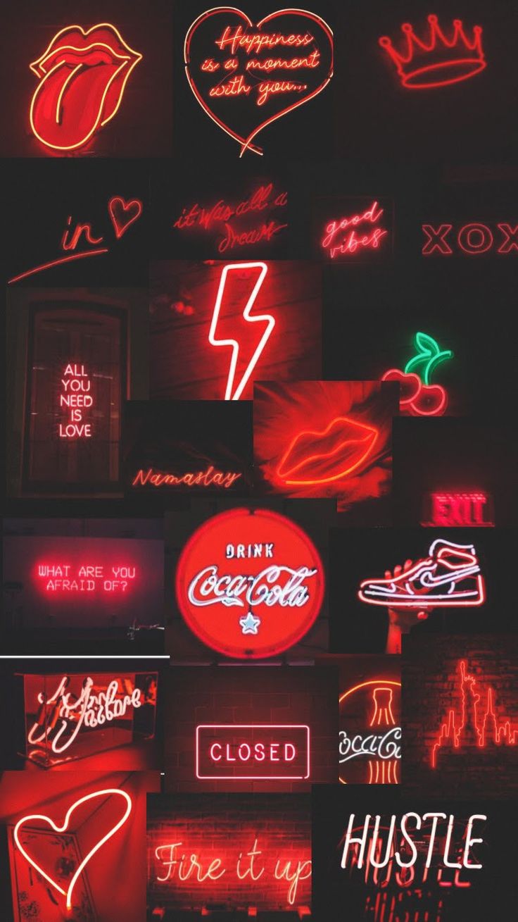 Red Aesthetic Neon Wallpapers