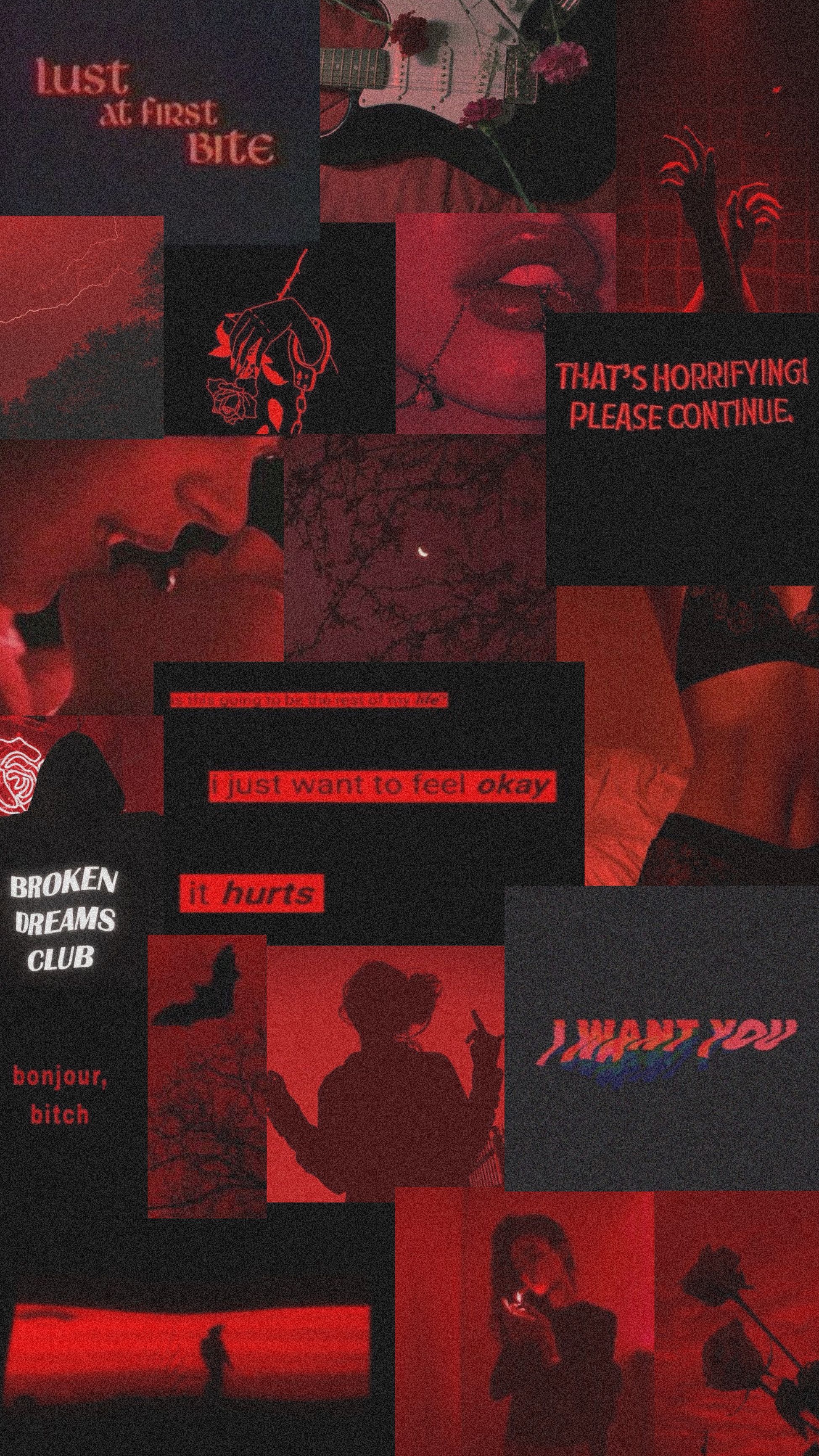 Red Aesthetic Tumblr Grunge Wallpapers