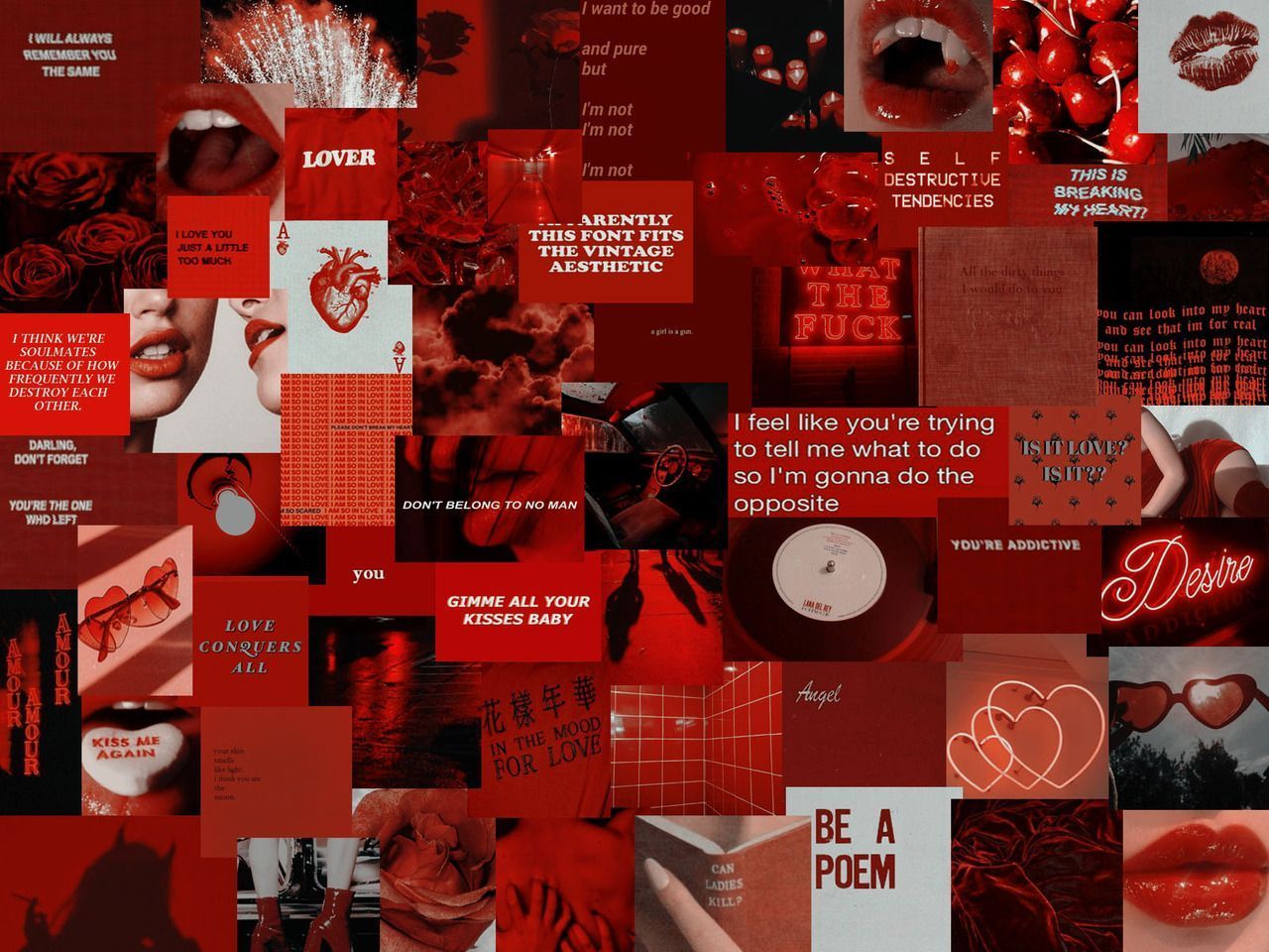 Red Aesthetic Tumblr Wallpapers