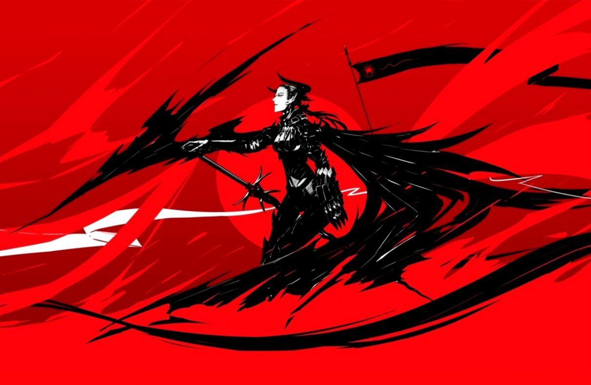 Red And Black Anime Artwork Wallpapers