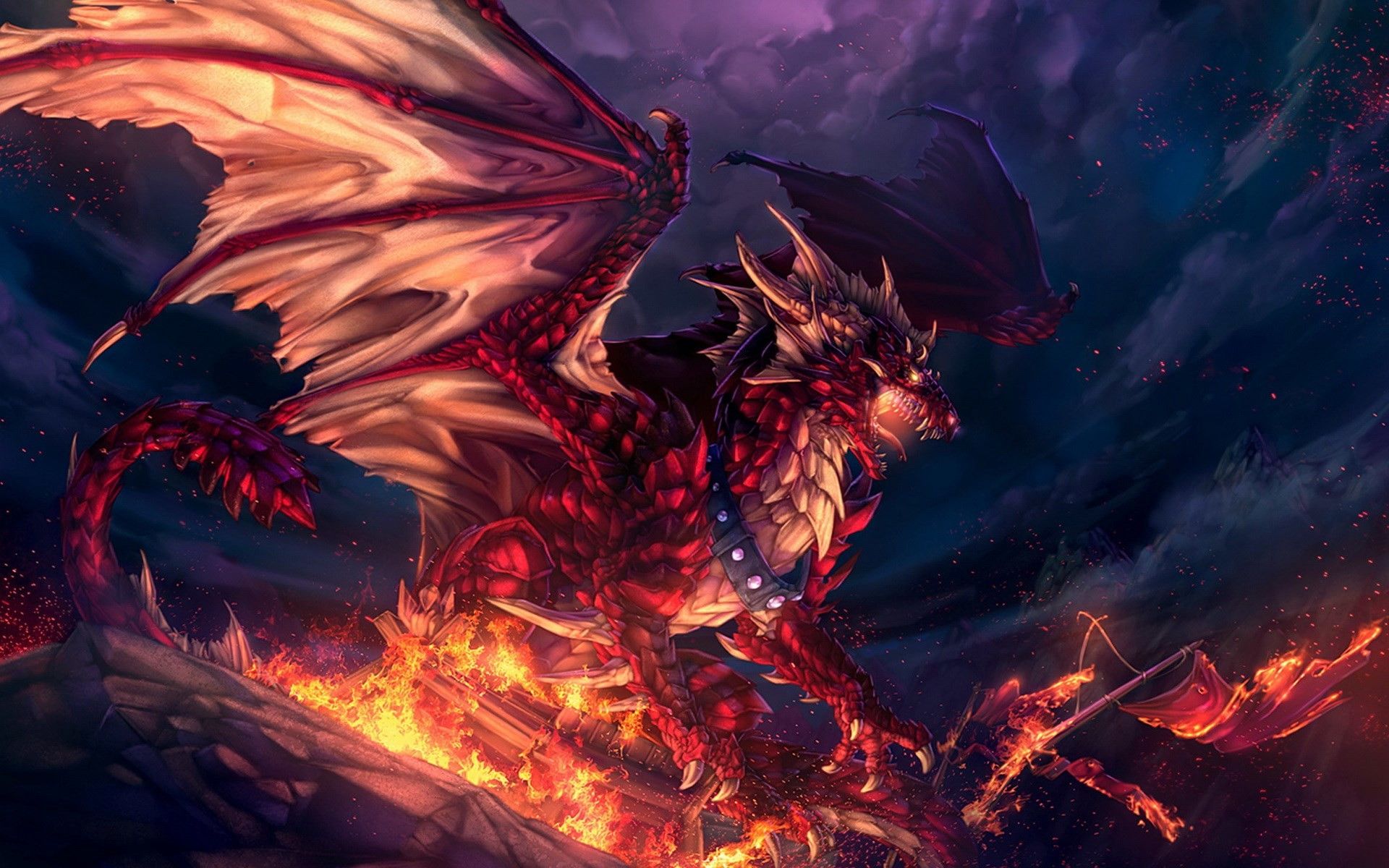 Red And Black Dragon Wallpapers