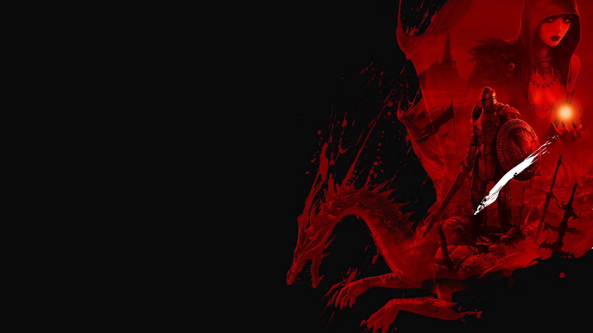 Red And Black Dragon Wallpapers