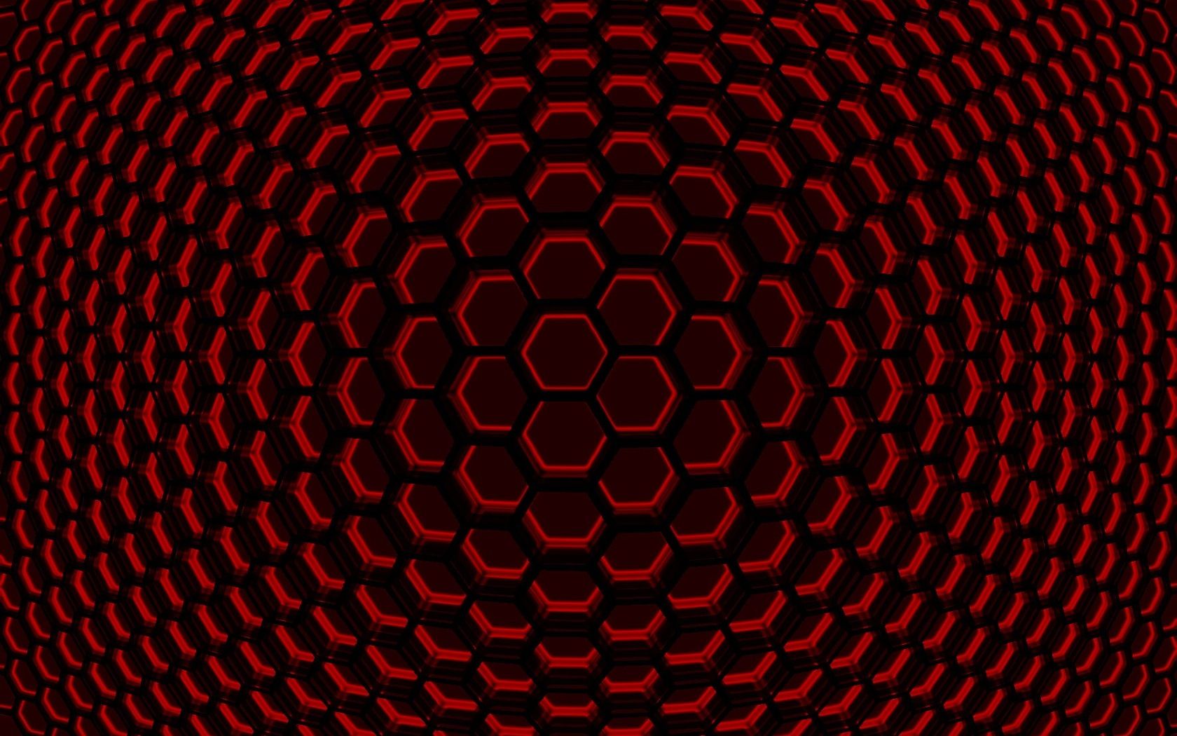 Red And Black Hexagon Wallpapers